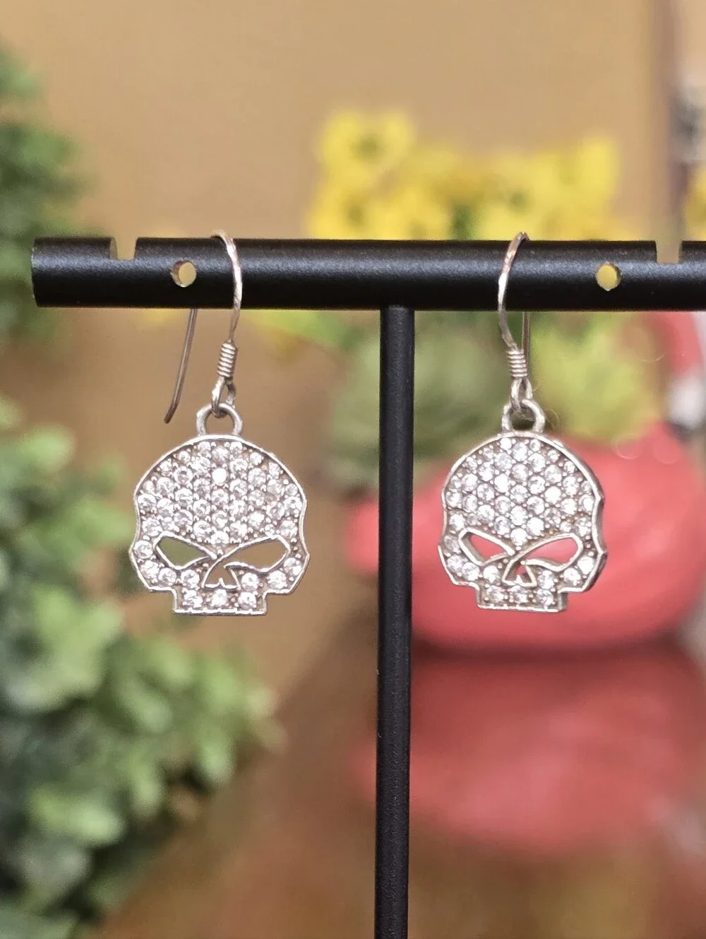 Harley-Davidson Willie G. Skull Sterling Silver Earrings